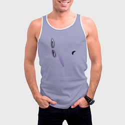 Майка-безрукавка мужская Эмоция хандры, цвет: 3D-белый — фото 2