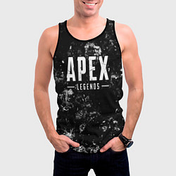 Майка-безрукавка мужская Apex Legends black ice, цвет: 3D-черный — фото 2