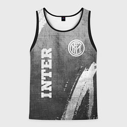Майка-безрукавка мужская Inter - grey gradient вертикально, цвет: 3D-черный
