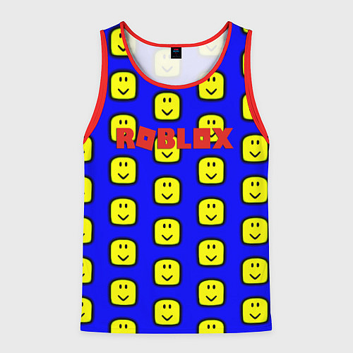 Мужская майка без рукавов Roblox pattern mobile / 3D-Красный – фото 1