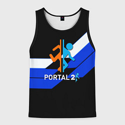 Майка-безрукавка мужская Portal geometry, цвет: 3D-черный