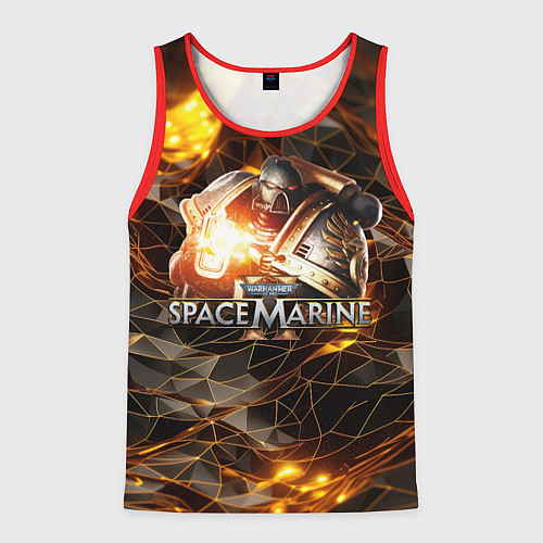 Мужская майка без рукавов Warhammer 40000 space marine 2 / 3D-Красный – фото 1