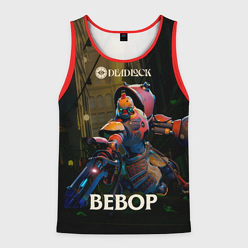 Мужская майка без рукавов Bebop Deadlock / 3D-Красный – фото 1