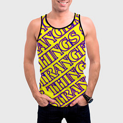 Майка-безрукавка мужская Stranger Things serials, цвет: 3D-черный — фото 2