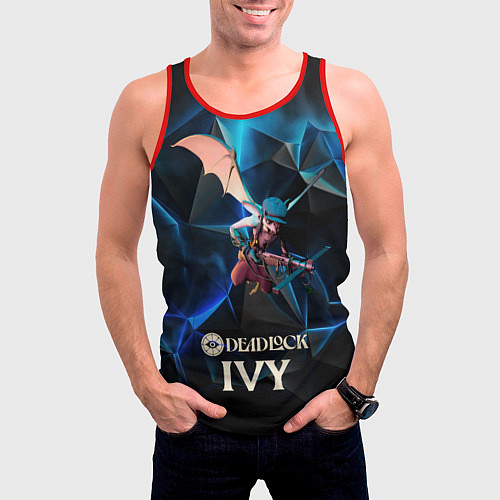 Мужская майка без рукавов Ivy Deadlock / 3D-Красный – фото 3
