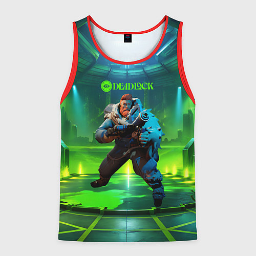 Мужская майка без рукавов Kelvin Deadlock / 3D-Красный – фото 1