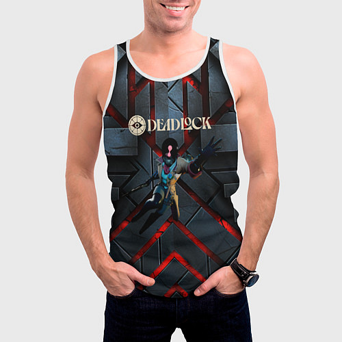 Мужская майка без рукавов Paradox Deadlock / 3D-Белый – фото 3