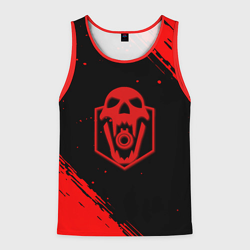 Мужская майка без рукавов Rainbow six краски полосы / 3D-Красный – фото 1