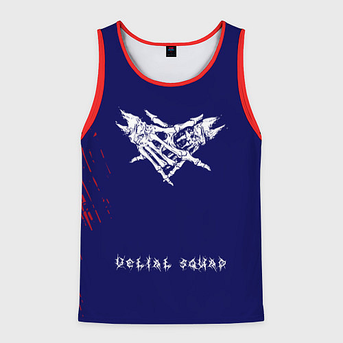 Мужская майка без рукавов Velial squad abstract / 3D-Красный – фото 1