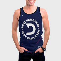 Майка-безрукавка мужская Символ Deadlock и надпись best game ever, цвет: 3D-черный — фото 2