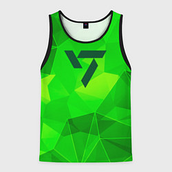 Майка-безрукавка мужская Seventeen green poly, цвет: 3D-черный