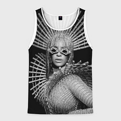 Майка-безрукавка мужская Beyonce R&B, цвет: 3D-белый