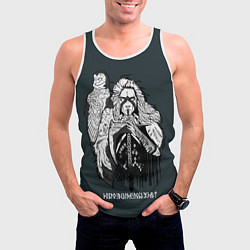 Майка-безрукавка мужская Валькирия с топором - добро всегда побеждает, цвет: 3D-белый — фото 2