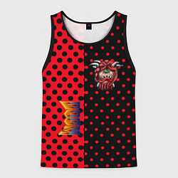 Майка-безрукавка мужская Doom pattern steell, цвет: 3D-черный