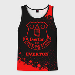 Майка-безрукавка мужская Everton - red gradient, цвет: 3D-черный