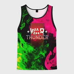 Майка-безрукавка мужская Warthunder flame fight, цвет: 3D-черный