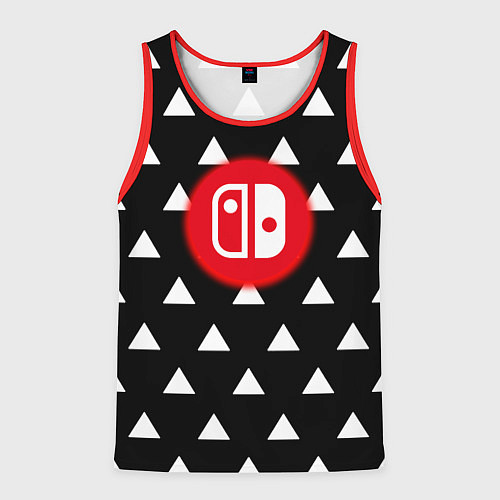 Мужская майка без рукавов Нинтендо лёд и пламя краски / 3D-Красный – фото 1
