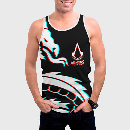 Мужская майка без рукавов Assassins Creed Shadows game / 3D-Белый – фото 3