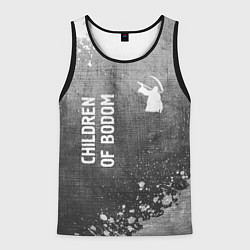 Майка-безрукавка мужская Children of Bodom - grey gradient вертикально, цвет: 3D-черный