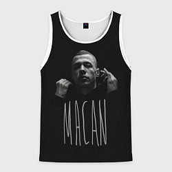 Майка-безрукавка мужская Rap - Macan, цвет: 3D-белый