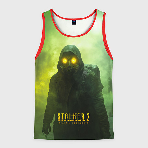Мужская майка без рукавов Stalker 2 ядовитый дым / 3D-Красный – фото 1
