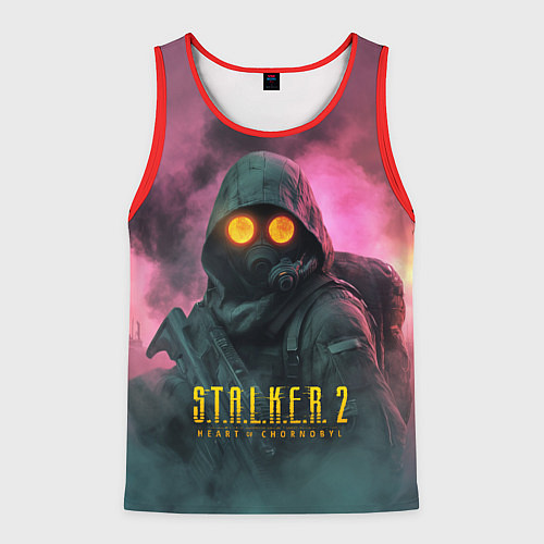 Мужская майка без рукавов Stalker 2 радиоактивный дым / 3D-Красный – фото 1