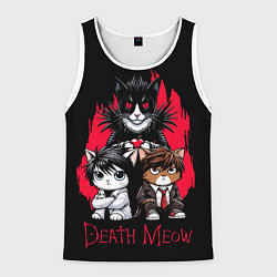 Мужская майка без рукавов Death meow cats