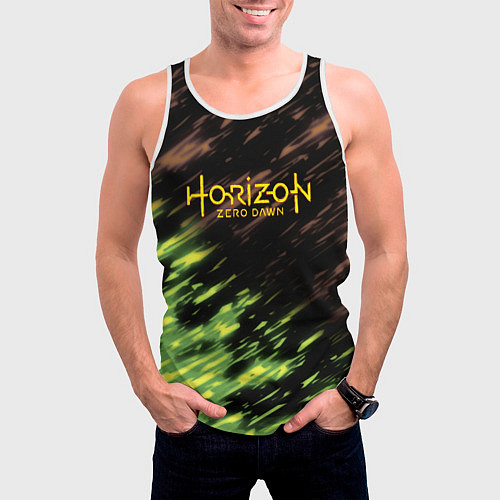 Мужская майка без рукавов Horizon: Zero Dawn краски / 3D-Белый – фото 3