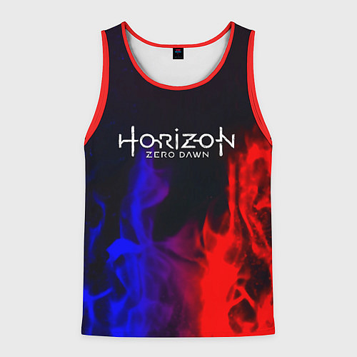 Мужская майка без рукавов Horizon: Zero Dawn flame steel / 3D-Красный – фото 1