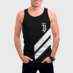 Майка-безрукавка мужская Juventus line white, цвет: 3D-черный — фото 2