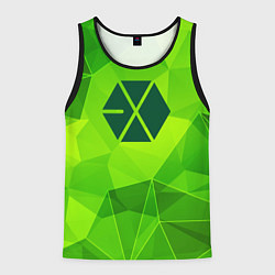 Майка-безрукавка мужская Exo green poly, цвет: 3D-черный