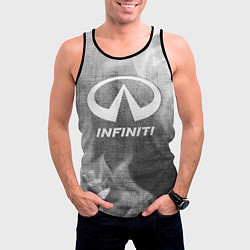 Майка-безрукавка мужская Infiniti - grey gradient, цвет: 3D-черный — фото 2