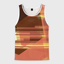 Майка-безрукавка мужская Оттенки заката, цвет: 3D-белый