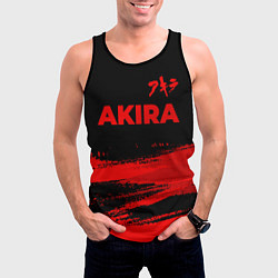 Майка-безрукавка мужская Akira - red gradient посередине, цвет: 3D-черный — фото 2
