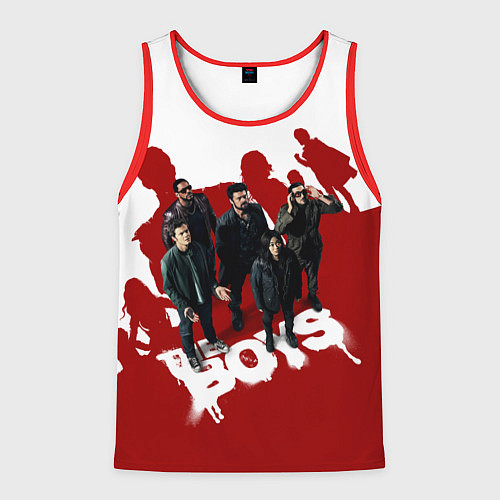 Мужская майка без рукавов Пацаны в тени семерки The boys / 3D-Красный – фото 1