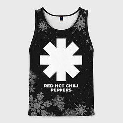 Майка-безрукавка мужская Снежный Red Hot Chili Peppers, цвет: 3D-черный