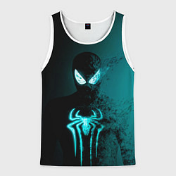 Майка-безрукавка мужская Neon spider-man, цвет: 3D-белый