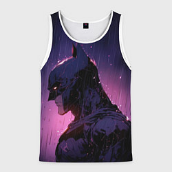 Майка-безрукавка мужская Batman - Neon rain, цвет: 3D-белый