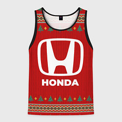 Майка-безрукавка мужская Honda new year, цвет: 3D-черный