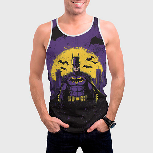 Мужская майка без рукавов Batman / 3D-Белый – фото 3