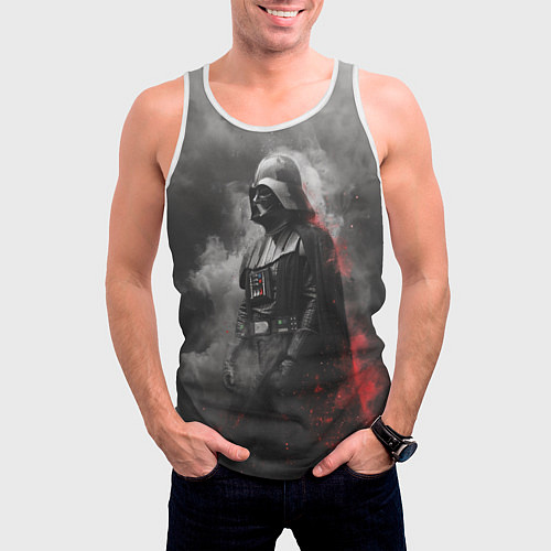 Мужская майка без рукавов Дарт Вейдер - ситх / 3D-Белый – фото 3