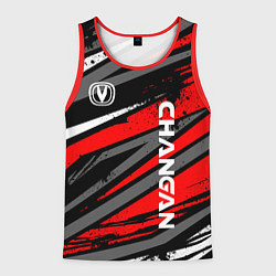 Майка-безрукавка мужская Changan - Red sport, цвет: 3D-красный