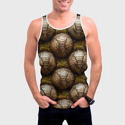 Майка-безрукавка мужская Броненосцы, цвет: 3D-белый — фото 2