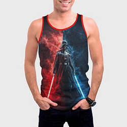Майка-безрукавка мужская Дарт Вейдер - две стороны силы, цвет: 3D-красный — фото 2