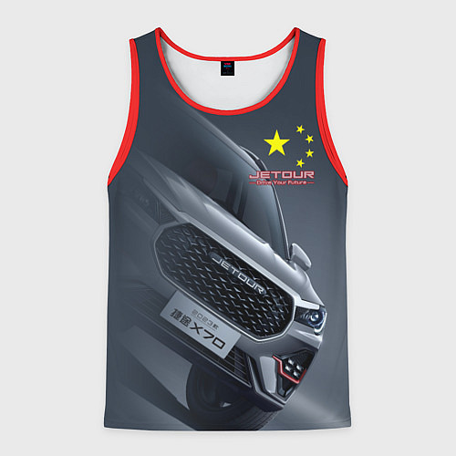 Мужская майка без рукавов Jetour / 3D-Красный – фото 1