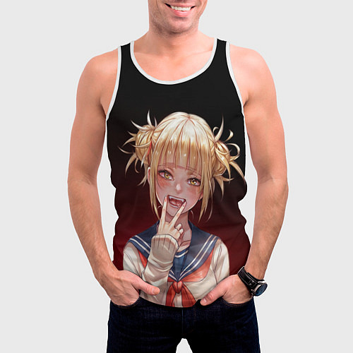 Мужская майка без рукавов Himiko Toga league of villains / 3D-Белый – фото 3
