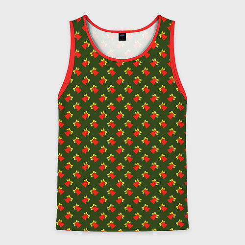 Мужская майка без рукавов Звонкие колокольчики / 3D-Красный – фото 1