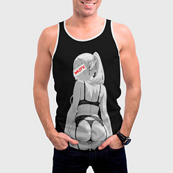 Майка-безрукавка мужская Frieren sexy - Sousou no frieren, цвет: 3D-белый — фото 2