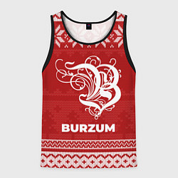 Майка-безрукавка мужская Новогодний Burzum, цвет: 3D-черный