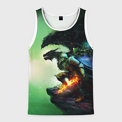 Майка-безрукавка мужская Inquisition Dragon Age, цвет: 3D-белый